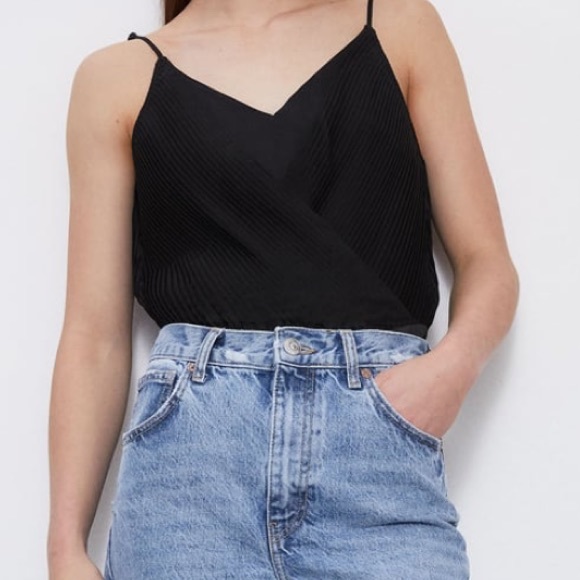 Zara Pleated Bodysuit - Picture 1 of 6
